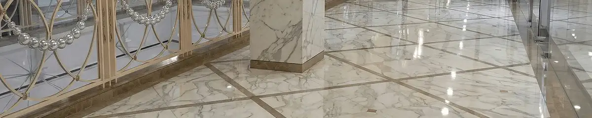 Beautiful marble floor professionally installed in Fort Wayne, IN